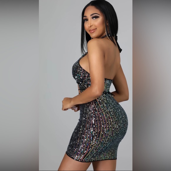 Sequin mini dress - Picture 2 of 4